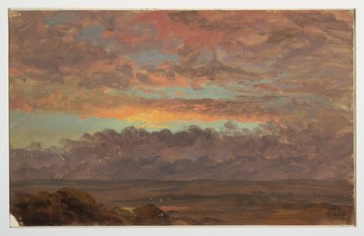 ニューヨーク州ハドソン渓谷を見渡す 作： Frederic Edwin Church