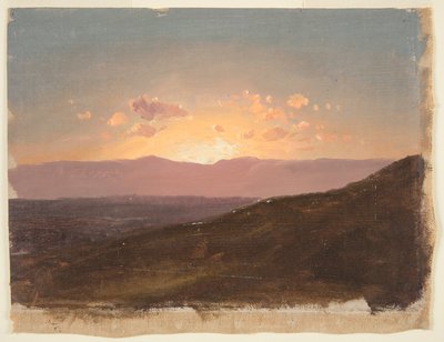 ハドソン渓谷を見渡す 作： Frederic Edwin Church