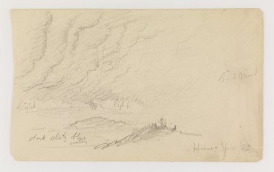 川と丘にかかる霧 作： Frederic Edwin Church