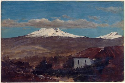 エクアドルのリオバンバから見たチンボラソ山 作： Frederic Edwin Church