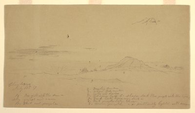 日没時のチンボラソ山 作： Frederic Edwin Church