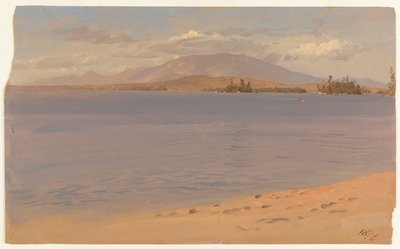 ミリロケット湖からのカタディン山 作： Frederic Edwin Church