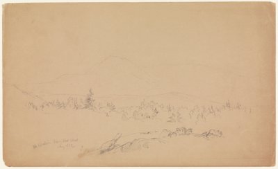 "西からのカタディン山" [西からカタディン山を望む］ 作： Frederic Edwin Church
