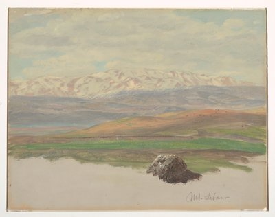 山岳レバノン 作： Frederic Edwin Church
