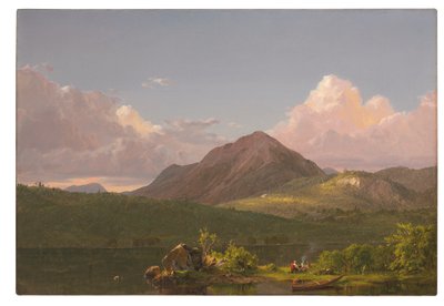 マウントデザート島のニューポート山、1851-53年 作： Frederic Edwin Church