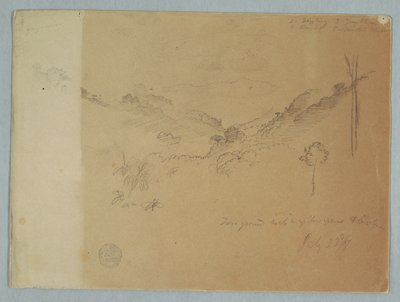 ホルヘ、エクアドルの近くの山の風景 作： Frederic Edwin Church