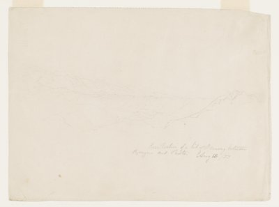 コロンビア、ポピアンとパストの間の山岳風景 作： フレデリックエドウィン教会