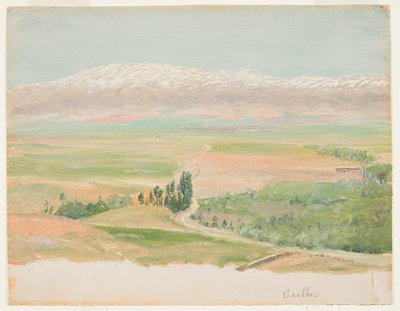 バールベック近くの山 作： Frederic Edwin Church