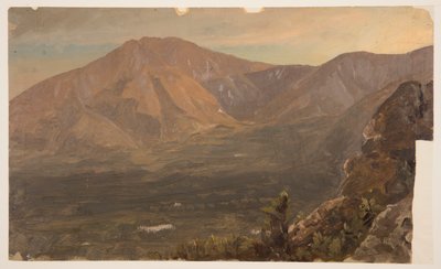 カターディン山とターナー 作： Frederic Edwin Church