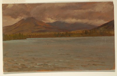 カターディン湖からのカターディン山 作： Frederic Edwin Church