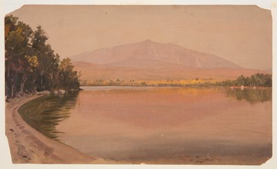 トグエ池からのカターディン山 作： Frederic Edwin Church