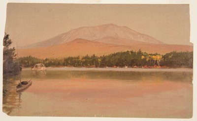 トグエ池からのカターディン山 作： Frederic Edwin Church