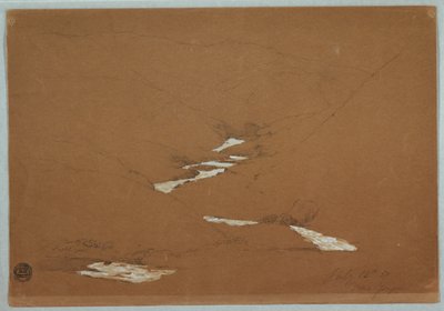 イサパン、エクアドルの近くのカスケード ストリームと狭い山の谷 作： Frederic Edwin Church