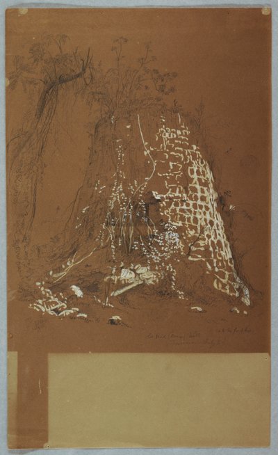 古い風車、ジャマイカ 作： Frederic Edwin Church