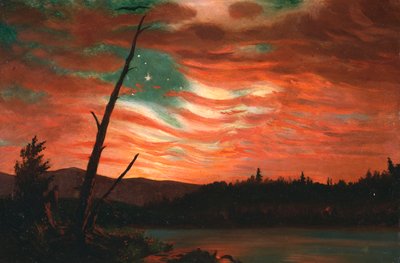 空のバナー 作： Frederic Edwin Church