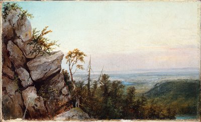 岩と風景 作： Frederic Edwin Church