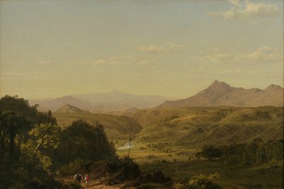 アンデスの情景、1854 作： Frederic Edwin Church