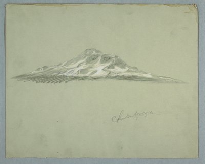 エクアドルのチンボラソ山の雪に覆われたピーク 作： Frederic Edwin Church
