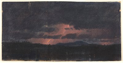 ハドソン渓谷の嵐 作： Frederic Edwin Church