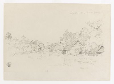 コロンビア、モンポスの通り 作： Frederic Edwin Church