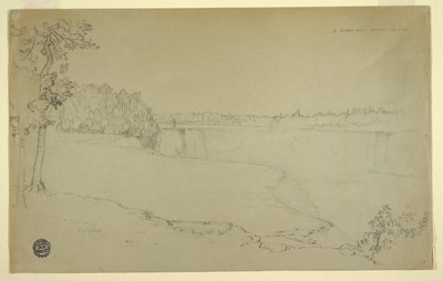 研究。 ナイアガラの滝。 作： Frederic Edwin Church