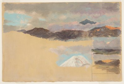 エクアドルのチンボラソ山の研究 作： Frederic Edwin Church