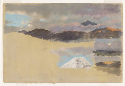エクアドル、チンボラソ山の研究 作： Frederic Edwin Church