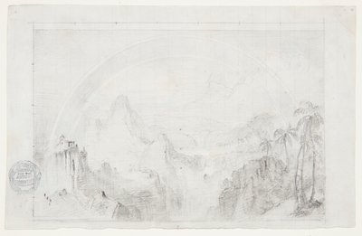 「熱帯の梅雨」の研究 作： Frederic Edwin Church