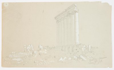 バルベックのサンライズの木星の寺院 作： Frederic Edwin Church