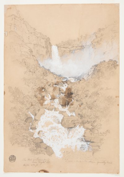 コロンビア、ボゴタ近郊のテケンダマ滝 作： Frederic Edwin Church