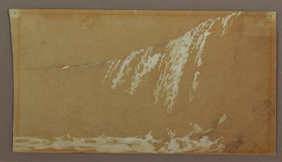 ナイアガラ川のカナディアン フォールズとゴート アイランド 作： Frederic Edwin Church
