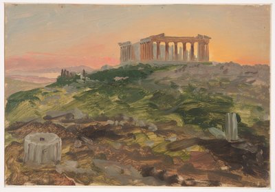 南東から見たパルテノン神殿 作： Frederic Edwin Church