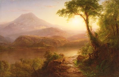 熱帯の風景：南アメリカの風景 作： Frederic Edwin Church