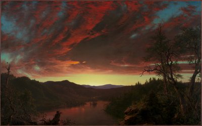 荒野の黄昏 作： Frederic Edwin Church