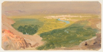 ダマスカス、シリアに向かって表示します。 作： Frederic Edwin Church
