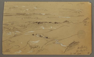 ワディ・エル・アラバの全景 作： Frederic Edwin Church