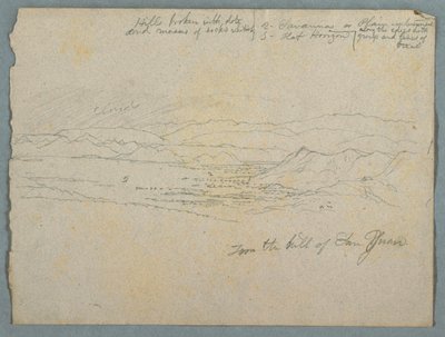 おそらくコロンビアのサンファンの丘からの眺め 作： Frederic Edwin Church