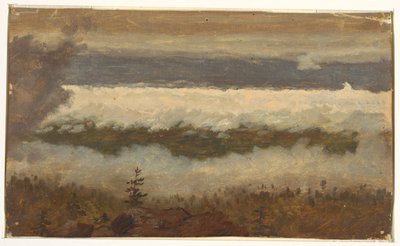 キャッツキル山頂からの雲の眺め 作： Frederic Edwin Church