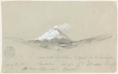 ハシエンダ サン アントニオ、エクアドルからコタパクシのビュー 作： Frederic Edwin Church