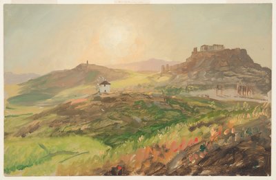 アクロポリス、アテネの眺め 作： Frederic Edwin Church