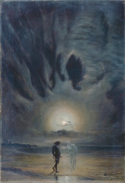 ハムレットと幽霊 作： Frederic James Shields