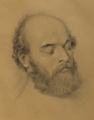 死んだロセッティ 作： Frederic James Shields