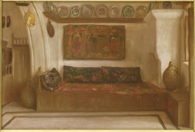 ロードスのリンドスにある家 作： Frederic Leighton