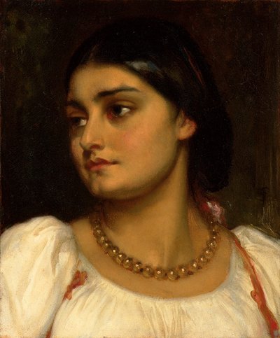 ローマのモデルの頭、 作： Frederic Leighton