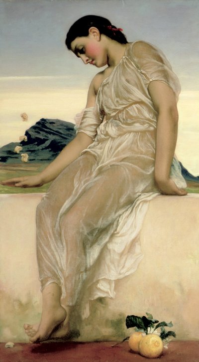 ナックルボーン、1867 作： Frederic Leighton