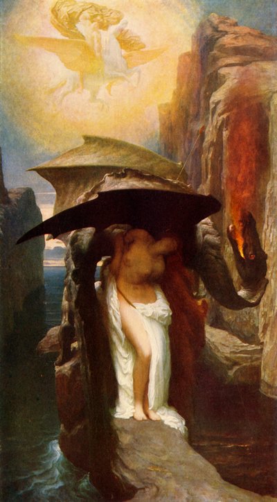 「ペルセウスとアンドロメダ」、1891 年、c1915。 作： Frederic Leighton