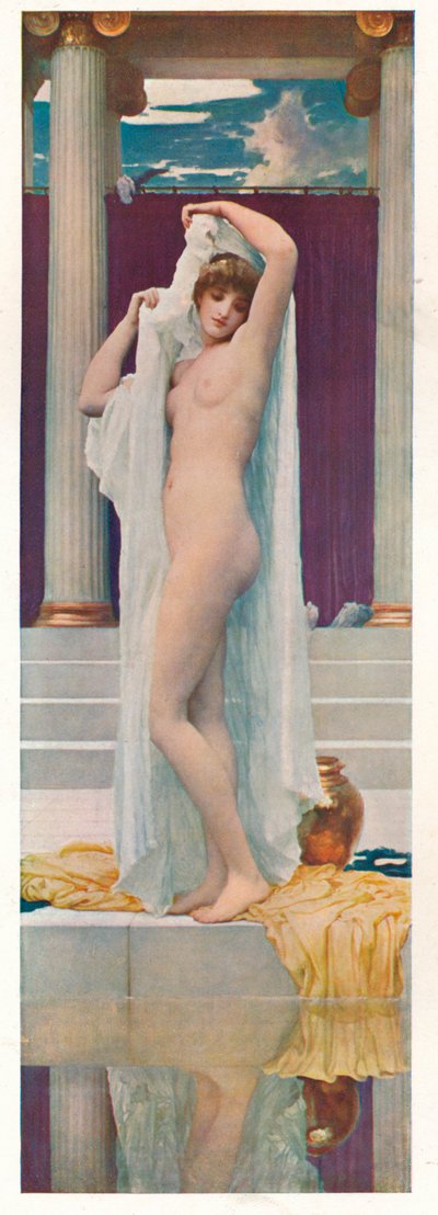 プシュケの浴場、c1890。 作： Frederic Leighton