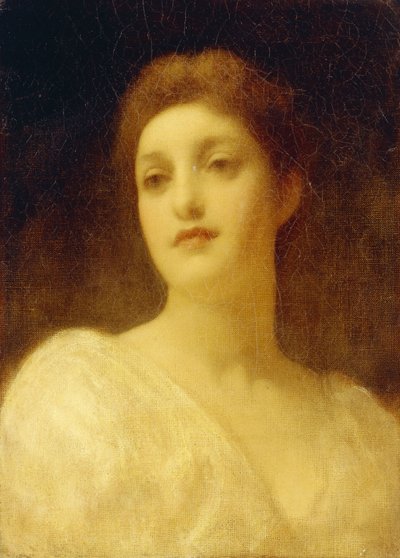 少女の頭、 作： Frederic Leighton
