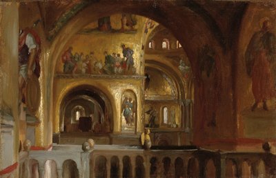 聖マルコ大聖堂、ヴェネツィアの内部 作： Frederic Leighton