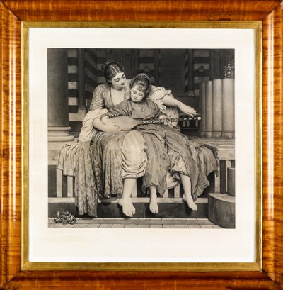 音楽の稽古（グラビア） 作： Frederic Leighton